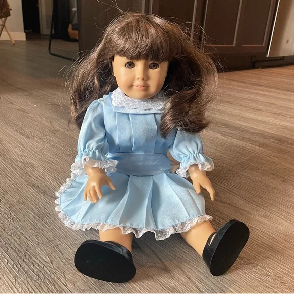 PLEASANT COMPANY AMERICAN GIRL DOLL Original Samantha Blue Party Dress